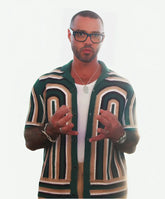 Matt Willis Love Is Blind UK 2024 Green Crochet Shirt